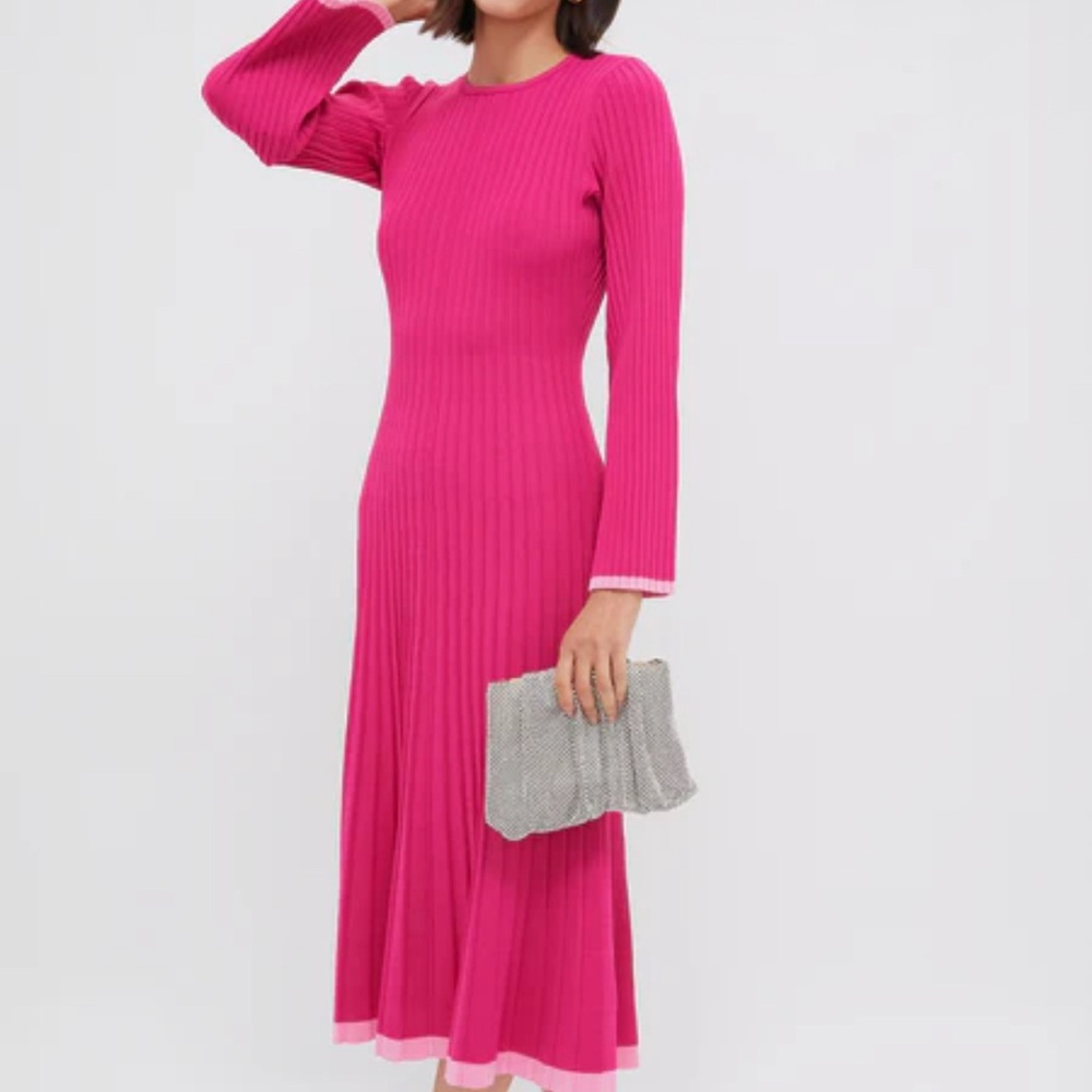 Tuckernuck Fuchsia Long Sleeve Dress